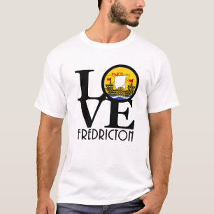 LOVE Fredricton New Brunswick Ceramic Ornament T-Shirt