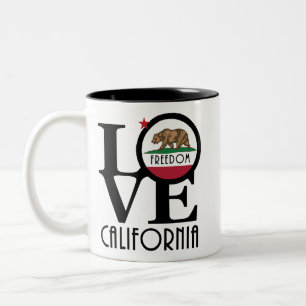 LOVE Freedom California 11oz Two-Tone Coffee Mug