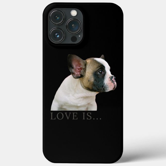 Love French Bulldog Frenchie Mom Dad Dog Puppy Case-Mate iPhone Case (Back)