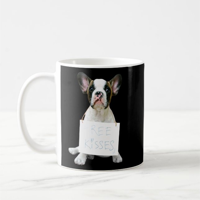 Love French Bulldog  Frenchie Mom Dad Dog Puppy Pe Coffee Mug (Left)