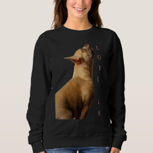Love French Bulldog Frenchie Mom Dad Dog Puppy Pe Sweatshirt