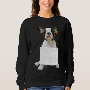 Love French Bulldog  Frenchie Mom Dad Dog Puppy Pe Sweatshirt
