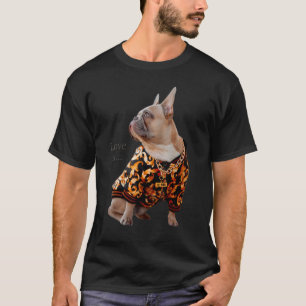 Love French Bulldog  Frenchie Mom Dad Dog Puppy Pe T-Shirt