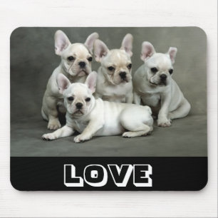 Love French Bulldog Puppy Dog Mousepad