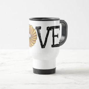 LOVE French Twist Doughnut Doughnut Glazed Pastry Travel Mug