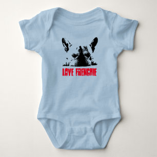 Love Frenchie Baby Bodysuit
