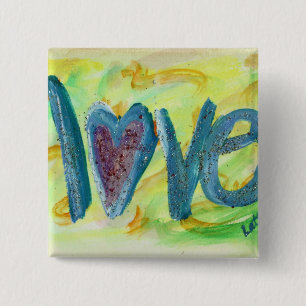 Love Fresh Spring Art Button or Pins