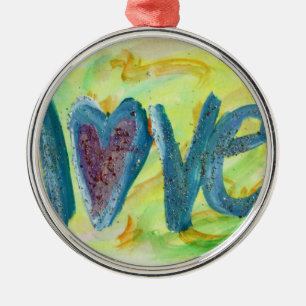 Love Fresh Spring Word Art Ornament