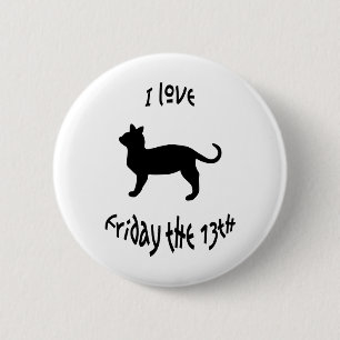 Love Friday The 13th 2 Inch Round Button