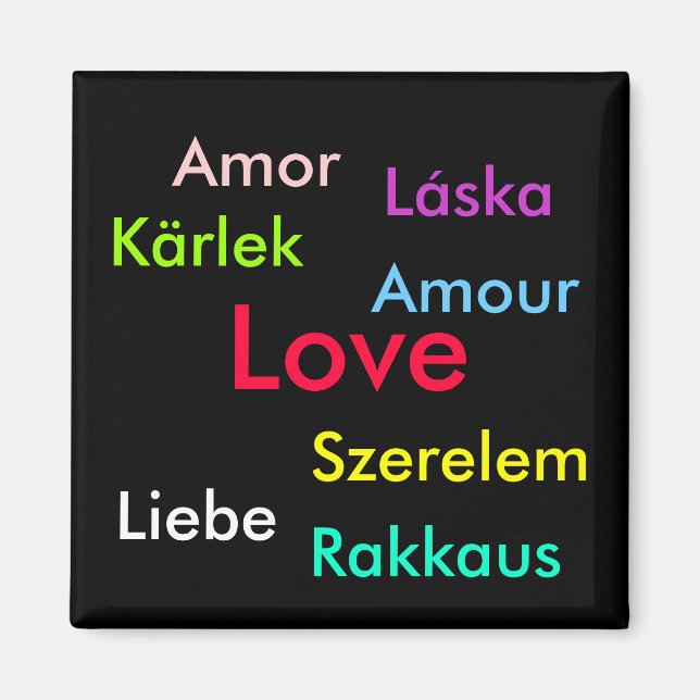 Love fridge maget magnet (Front)