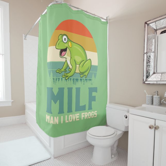 Love Frogs Shower Curtain (In Situ)