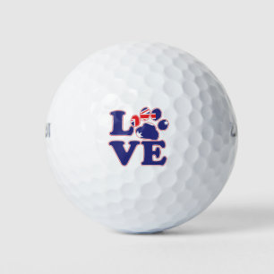 Love-From-Australia-Paw-Print Golf Balls