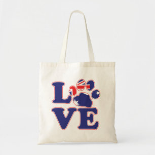 Love-From-Australia-Paw-Print Tote Bag