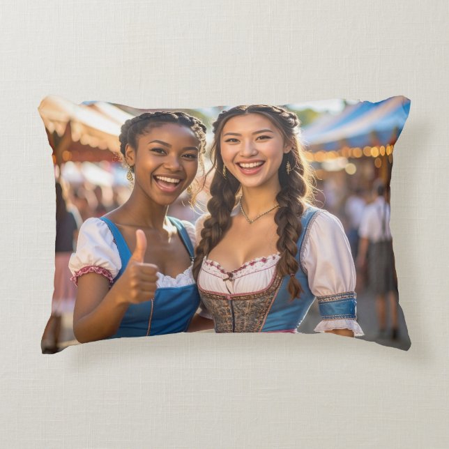 Love From Bavaria Accent Pillow (Front)