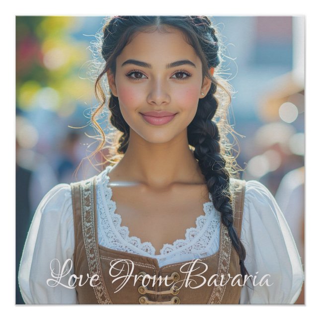 LOVE FROM BAVARIA - Beautiful Bavarian Girl Poster (Front)
