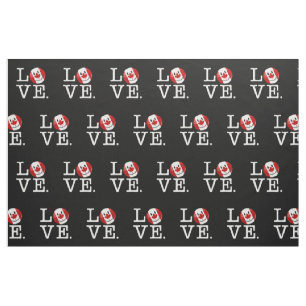 Love From Canada Smiling Canadian Flag Fabric