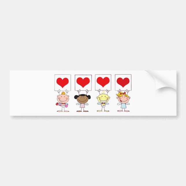 Love from Different Nationalities Bumper Sticker (Front)