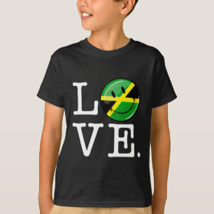 Love from Jamaica Smiling Flag T-Shirt