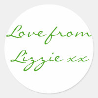 Love from Lizzie Stickers (Sheet of 20)