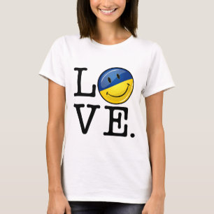 Love From the Ukraine Smiling Flag T-Shirt