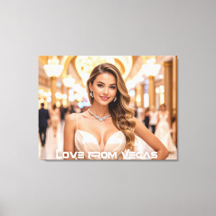 LOVE FROM VEGAS CANVAS PRINT
