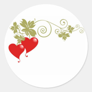 Love Fruit Classic Round Sticker