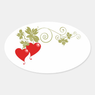 Love Fruit Oval Sticker