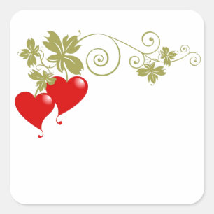 Love Fruit Square Sticker
