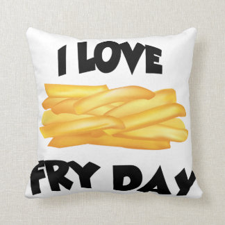LOVE FRY DAY THROW PILLOW