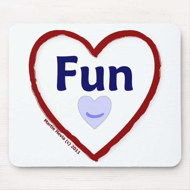 Love Fun Mouse Pad (Front)