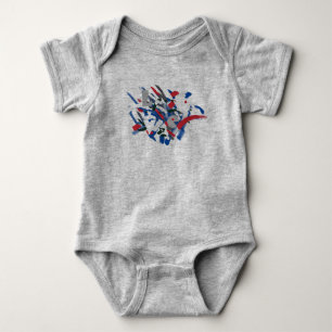 Love Funky Paint Brushes Baby Toddler Bodysuit