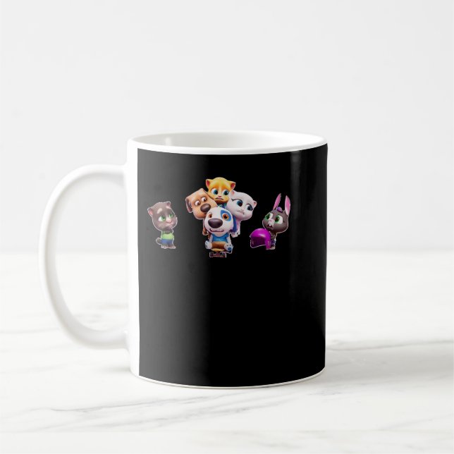 Love Funny Man My Talking Tom Friends All Characte Coffee Mug (Left)