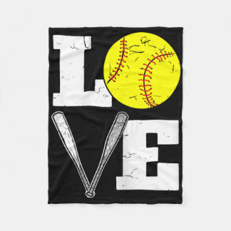 Love Funny Softll Player  Fleece Blanket