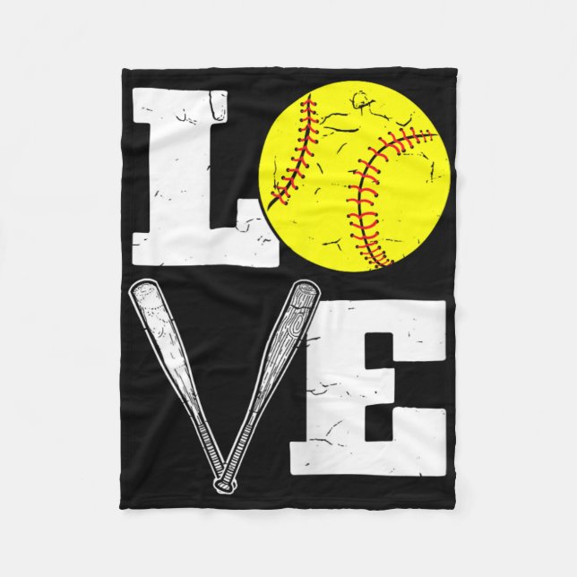 Love Funny Softll Player  Fleece Blanket (Front)