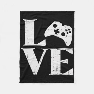 Love Gaming Controller Video Games Gamer Boyfriend Fleece Blanket