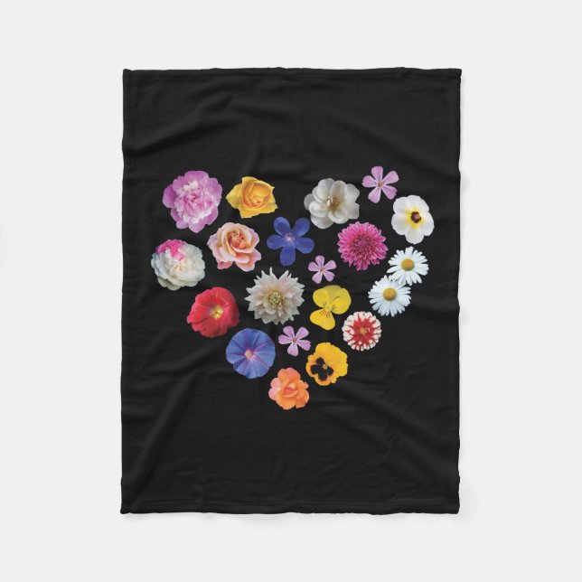 Love Garden Fleece Blanket (Front)