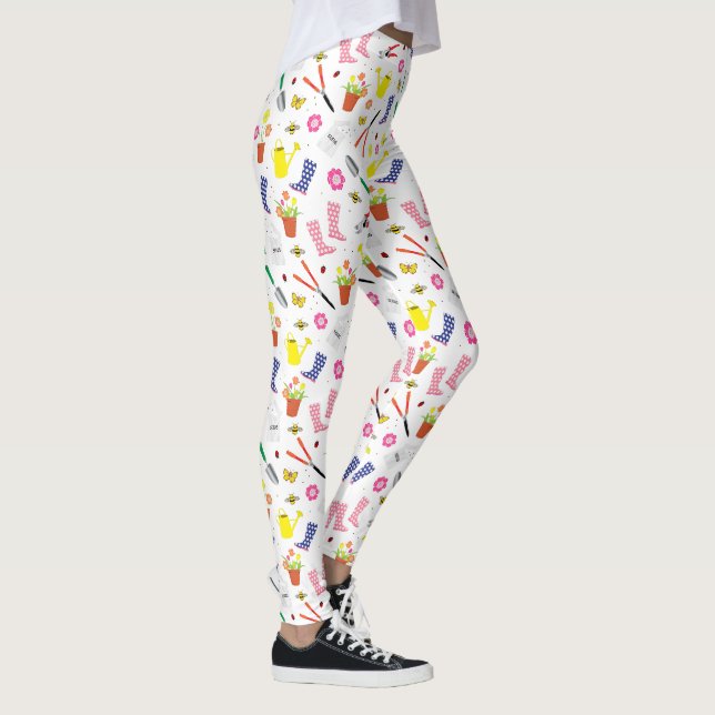Love Gardening Fun Garden Tools and Equipment  Leggings (Right)