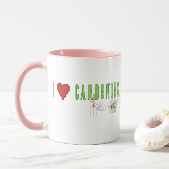 Love Gardening Mug (With Donut)