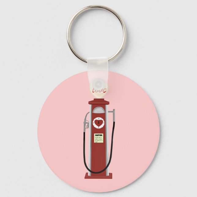 Love Gas Pump Keychain (Front)