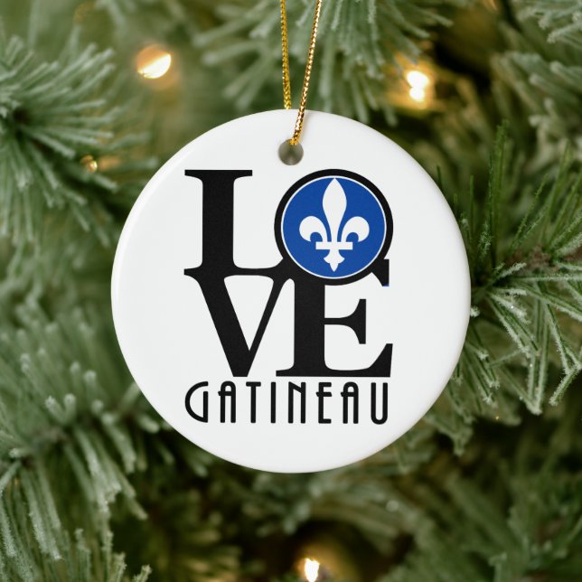 LOVE Gatineau Ceramic Ornament (Tree)