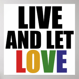 LOVE gay rights are equal rights Poster