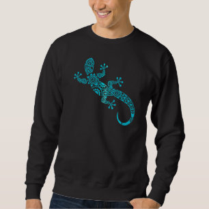 Love Geckos Tribal Lizard Chameleon Gecko  Tattoo Sweatshirt