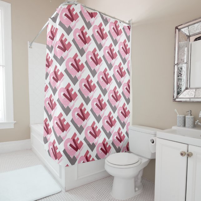 Love Geometric Magenta Letter (In Situ)
