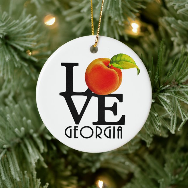 LOVE Georgia Ceramic Ornament (Tree)
