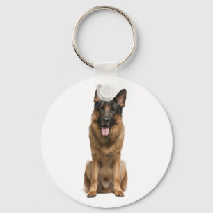 Love German Shepherd Puppy Dog Keychain