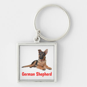 Love German Shepherd Puppy Dog Keychain