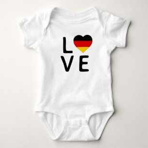 Love - Germany Flag Baby Bodysuit