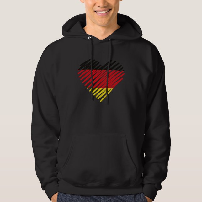 Love Germany German I Love Germany Hoodie (Front)