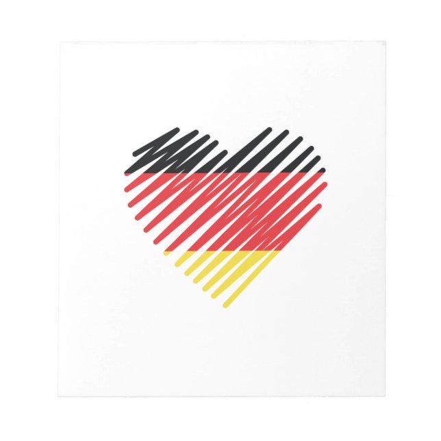 Love Germany Pride Notepad (Front)