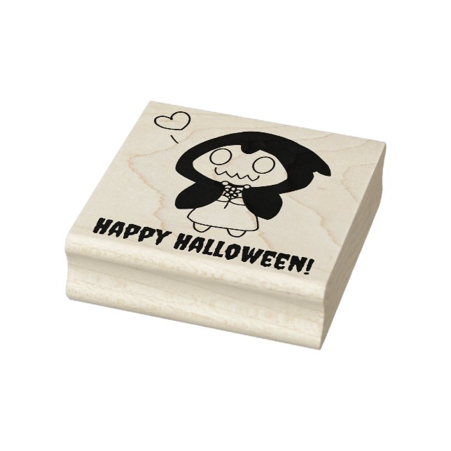 Love Ghost happy Halloween  Rubber Stamp (Stamp)